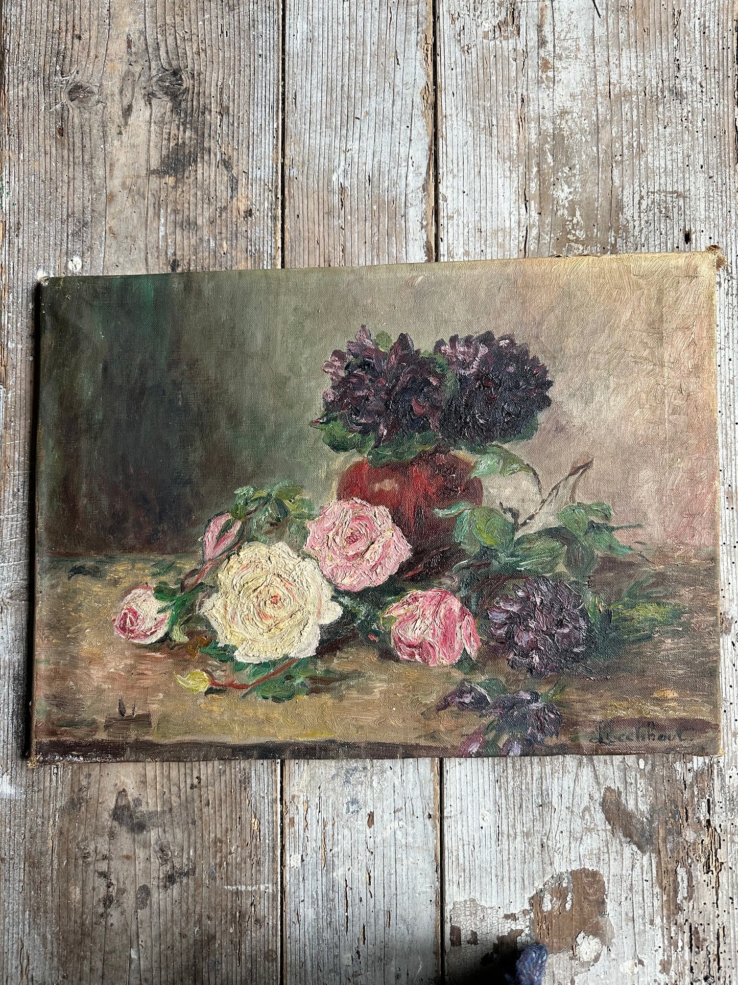 Nature morte aux roses