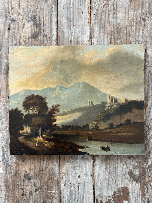 La rivière au pied des ruines