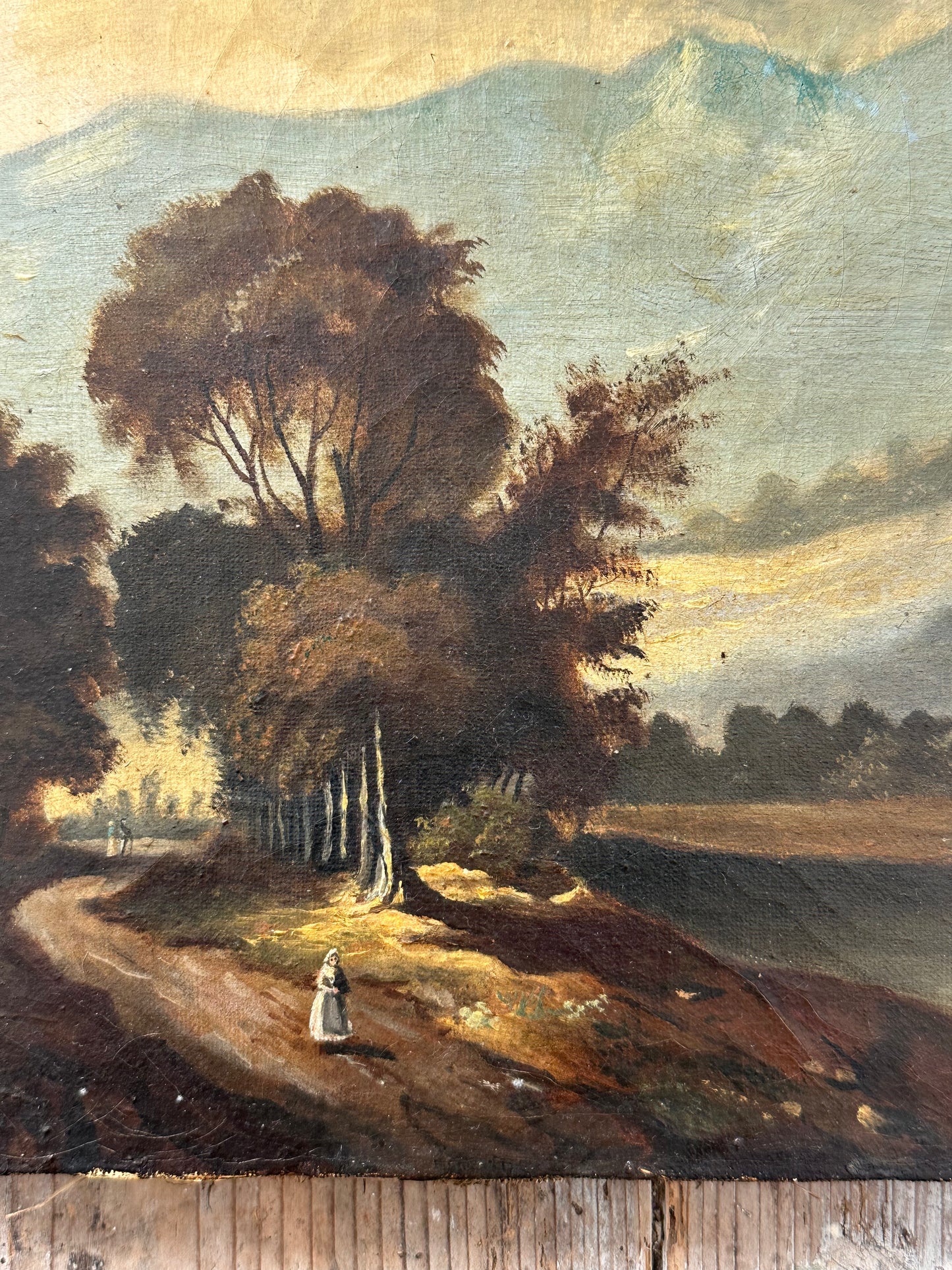La rivière au pied des ruines