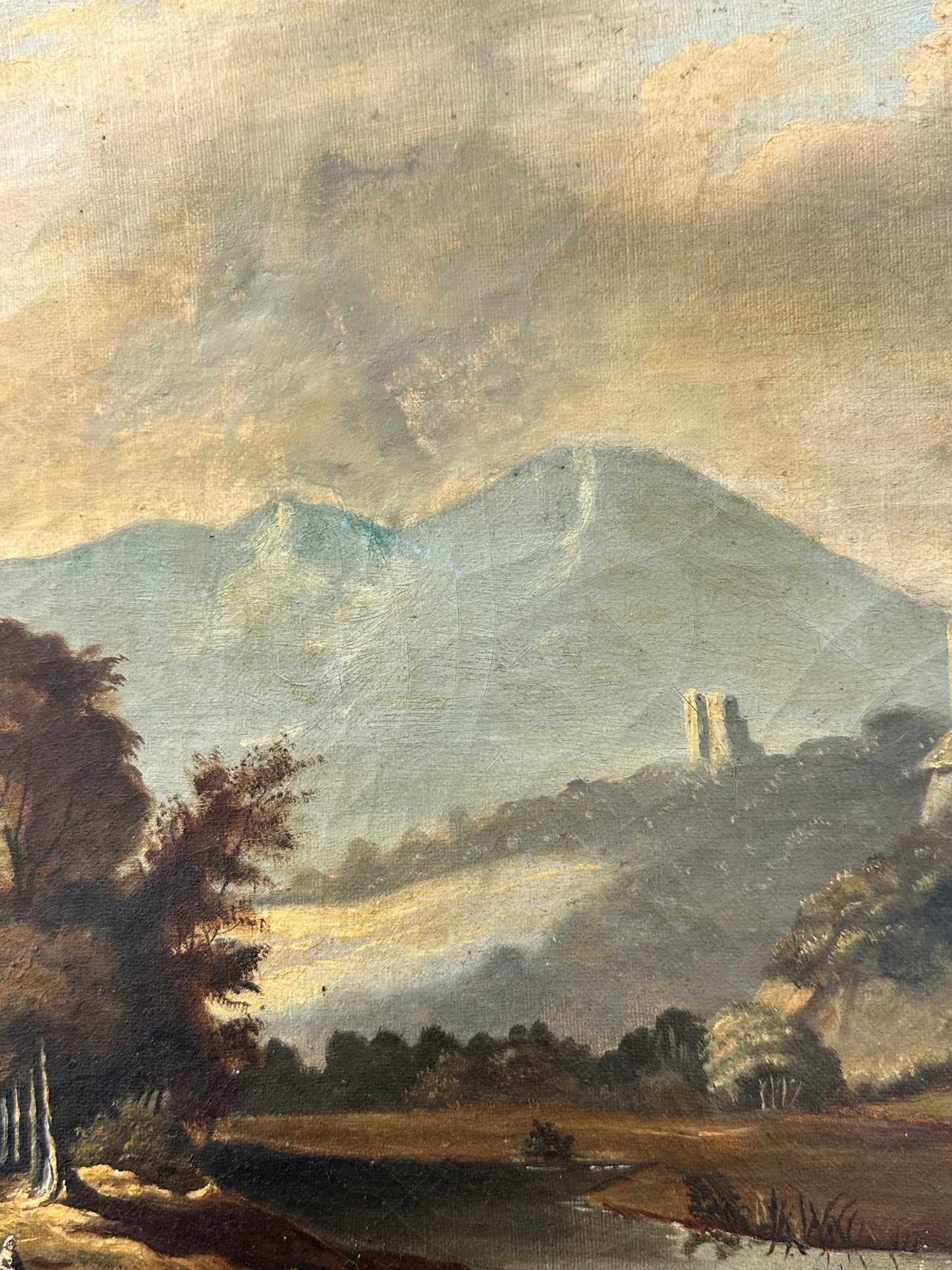 La rivière au pied des ruines